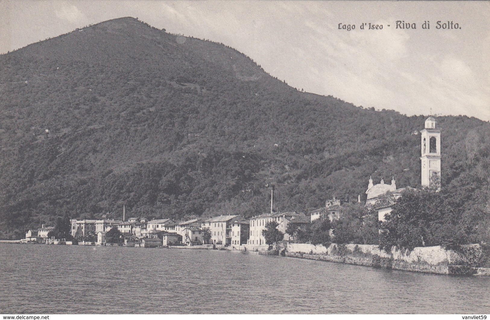 RIVA DI SOLTO-BERGAMO-LAGO D'ISEO-CARTOLINA NON VIAGGIATA ANNO 1915-1925 - Bergamo