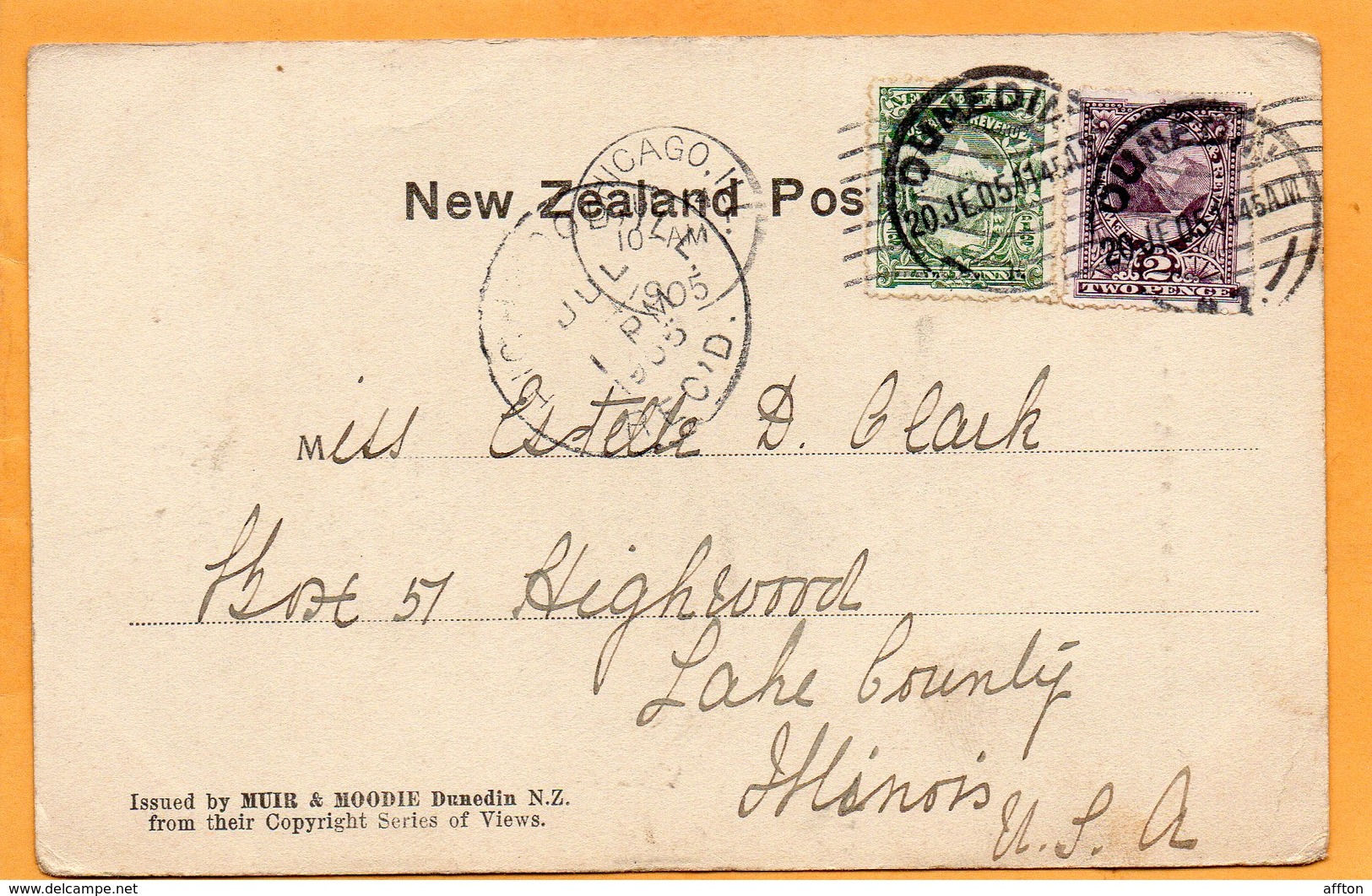 Huingatini New Zealand 1905 Postcard Mailed - Nuova Zelanda