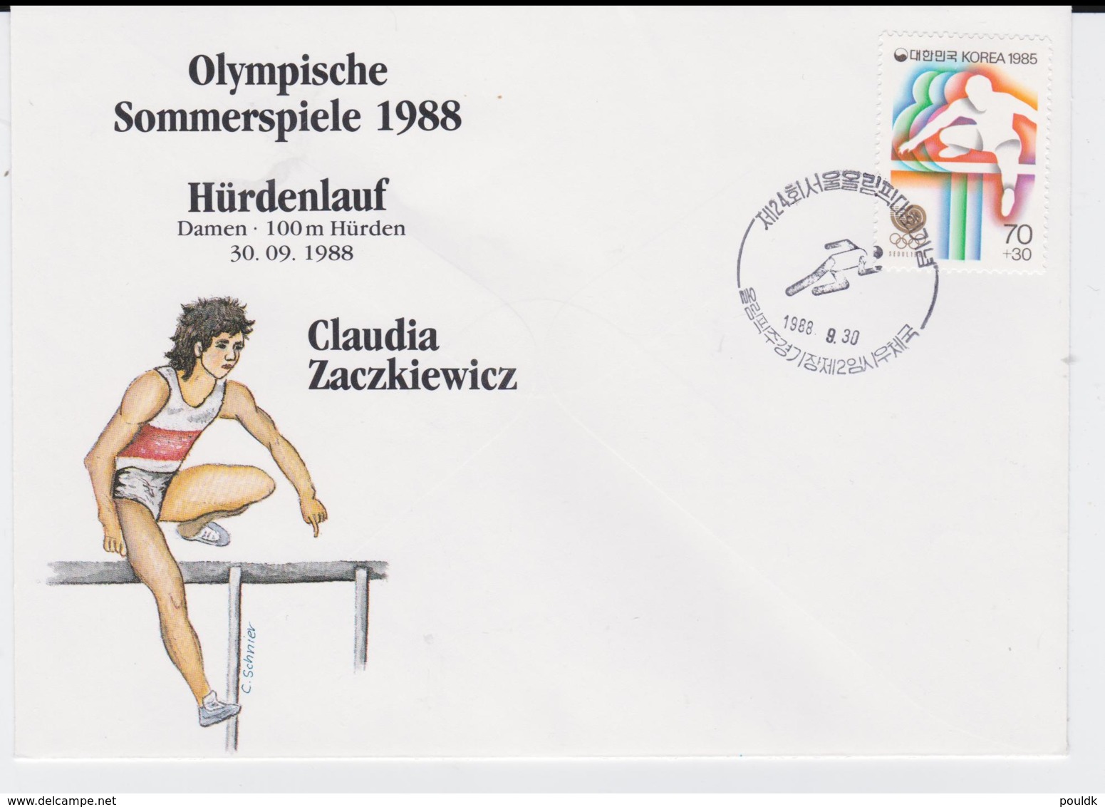 South Corea Cover 1988 Seoul Olympic Games (G101-60) - Ete 1988: Séoul