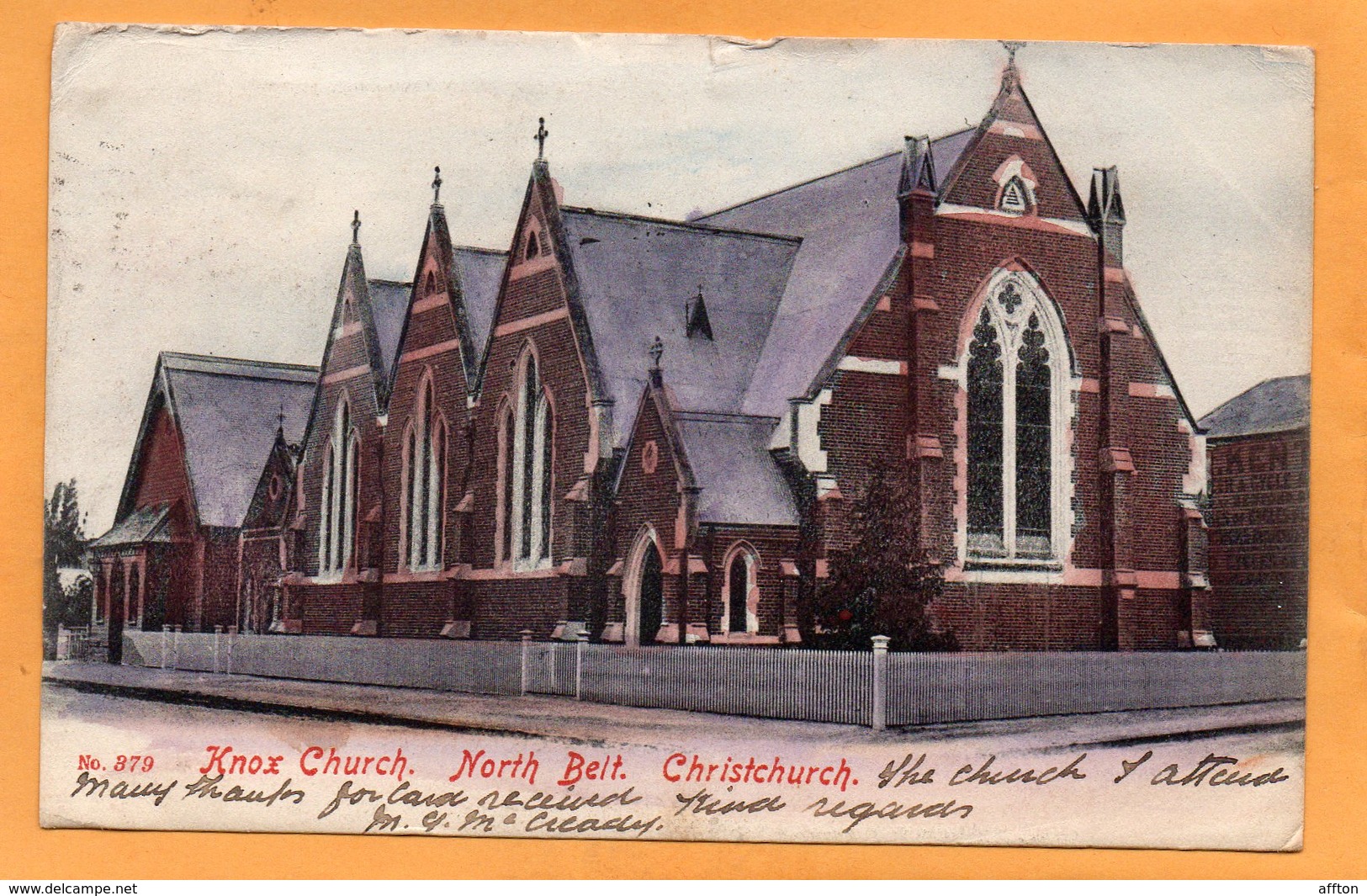 Christchurch New Zealand 1905 Postcard Mailed - New Zealand
