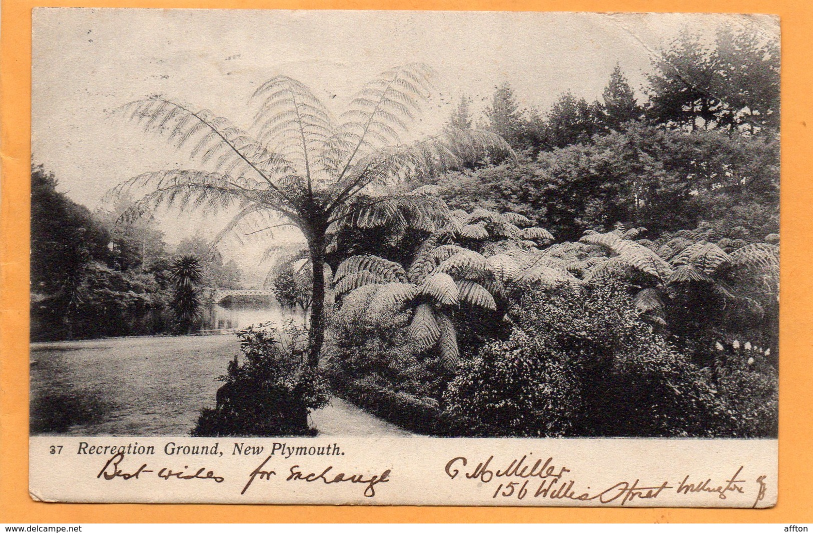 New Plymouth New Zealand 1905 Postcard Mailed - Neuseeland