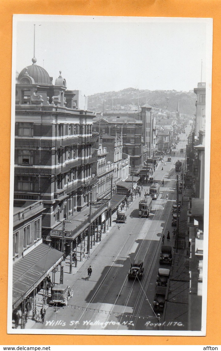 Wellington New Zealand Old Real Photo Postcard - Neuseeland