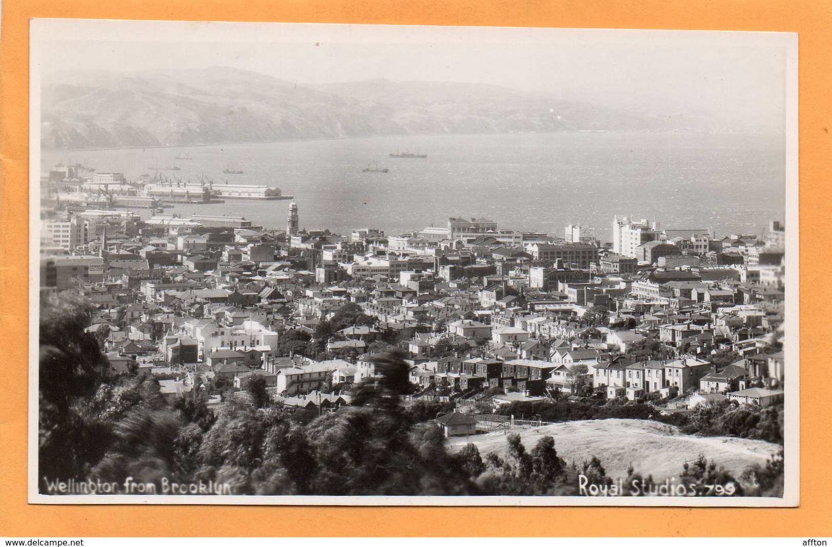 Wellington New Zealand Old Real Photo Postcard - Nieuw-Zeeland