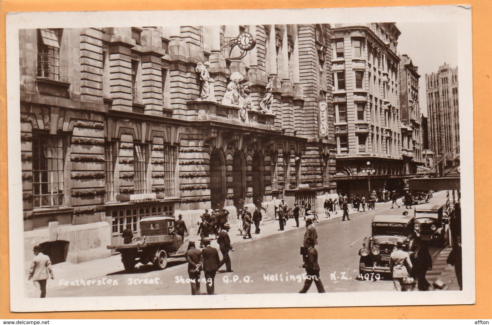 Wellington New Zealand Old Real Photo Postcard - New Zealand