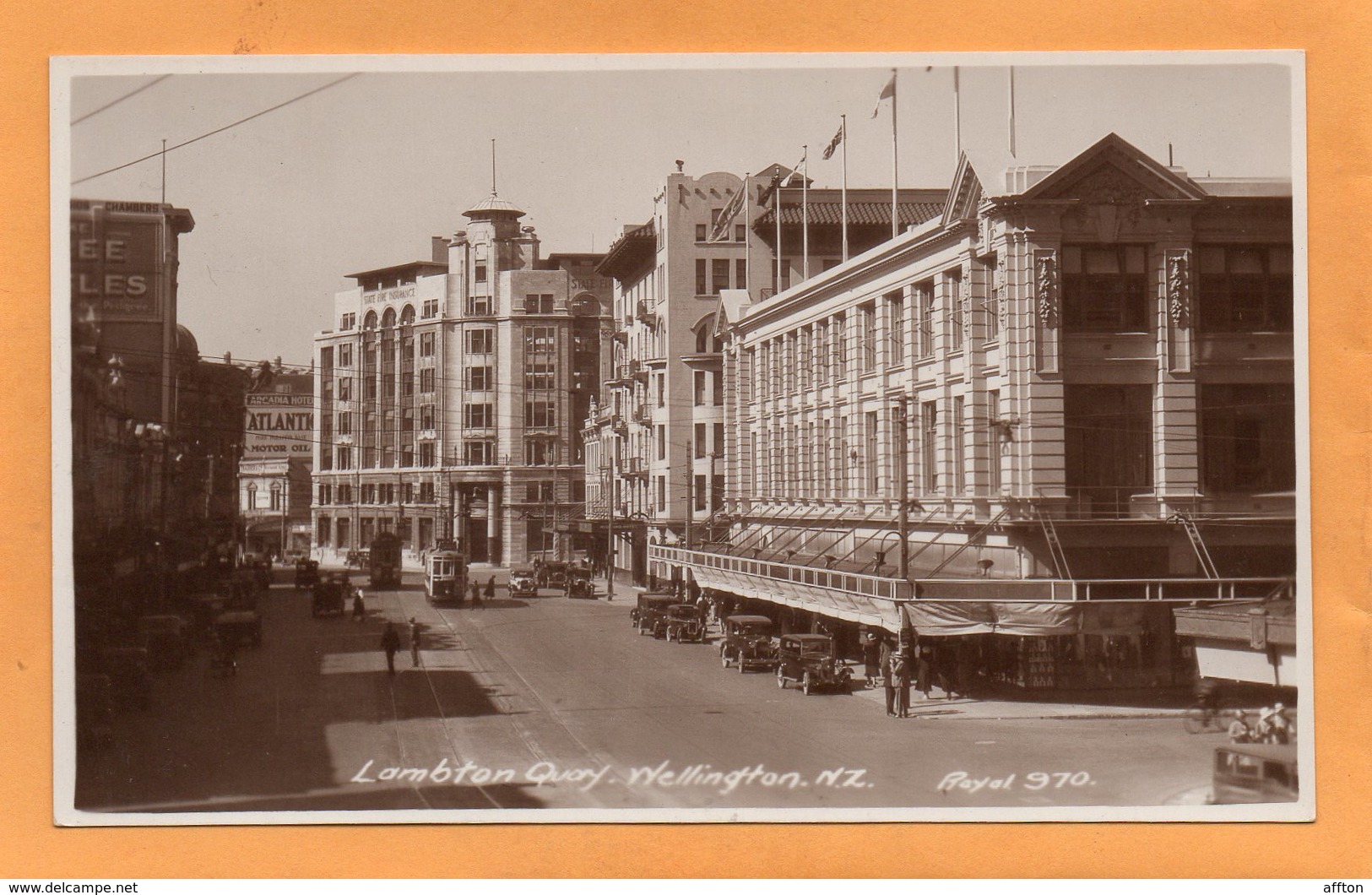 Wellington New Zealand Old Real Photo Postcard - New Zealand