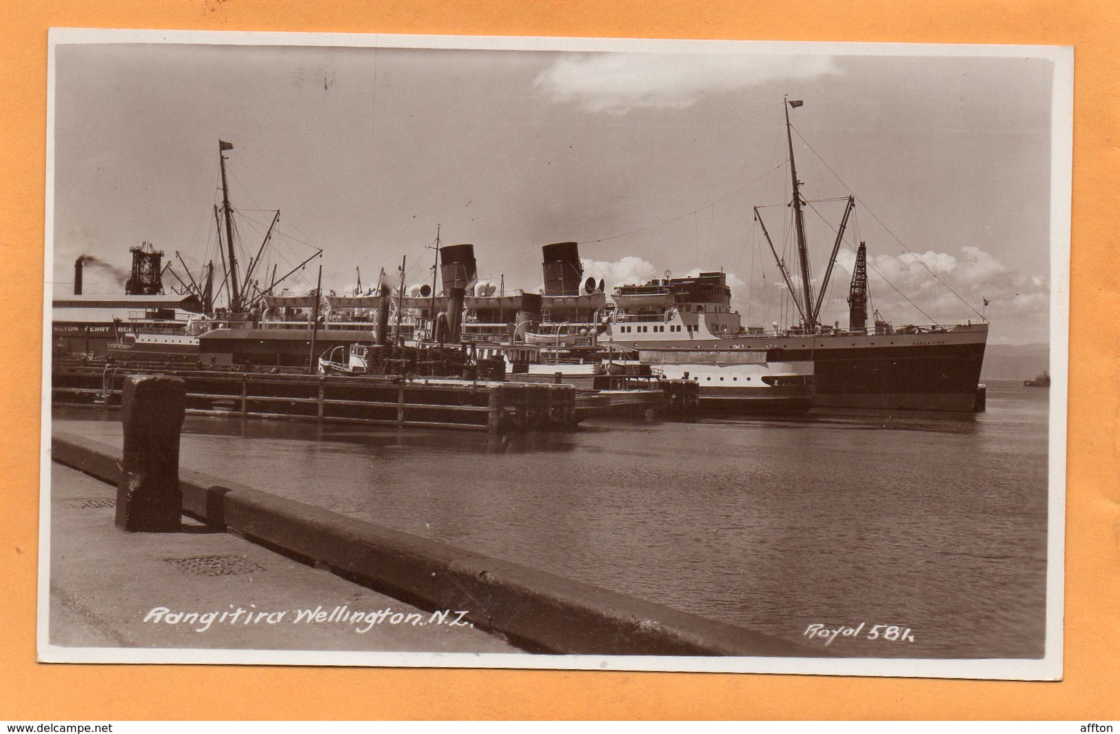 Wellington New Zealand Old Real Photo Postcard - New Zealand