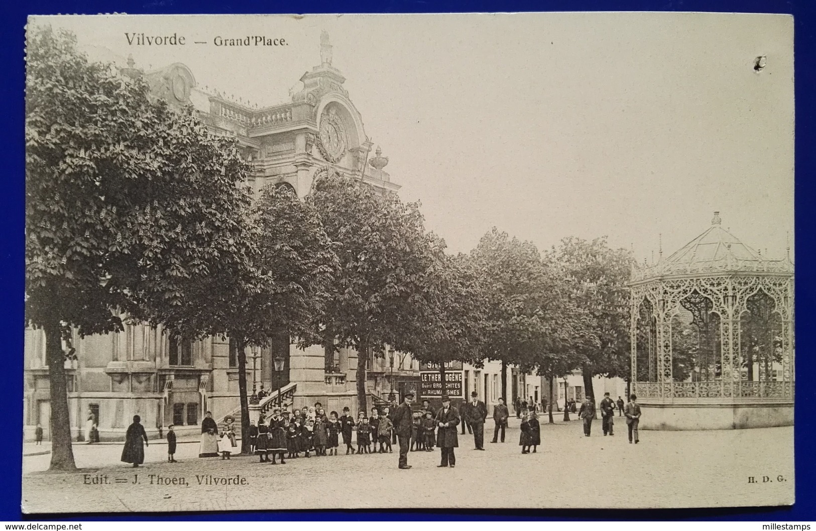 1 CPA 1907 Vilvoorde - Vilvorde - Grand'Place Et Kiosque - Animée - H.D.G. - Vilvoorde