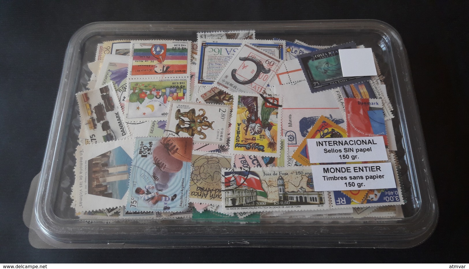 WORLDWIDE - KILOWARE 150 G. Sellos Usados, Sin Papel / Used Stamps, Off Paper / Timbres Oblitérés, Sans Papier - Lots & Kiloware (max. 999 Stück)