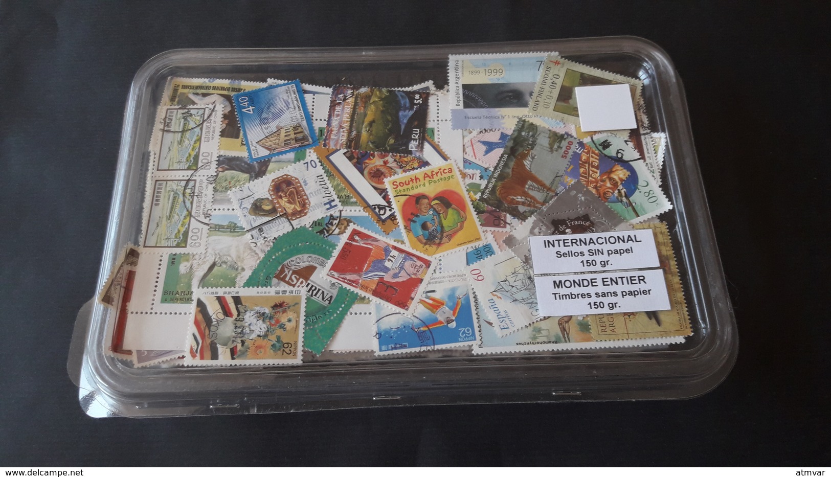 WORLDWIDE - KILOWARE 150 G. Sellos Usados, Sin Papel / Used Stamps, No Paper / Timbres Oblitérés, Sans Papier - Mezclas (max 999 Sellos)