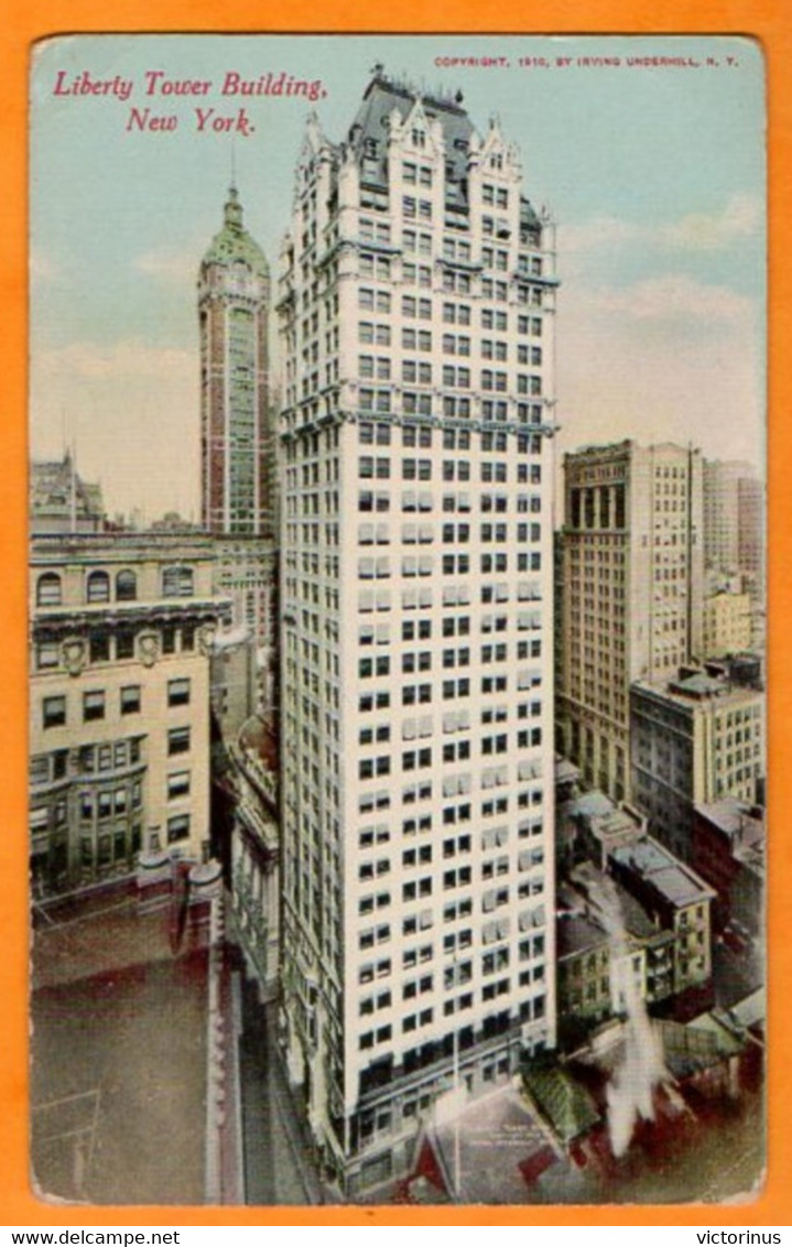 NEW YORK CITY  -  LIBERTY TOWER BUILDING  -  1913 - Wall Street