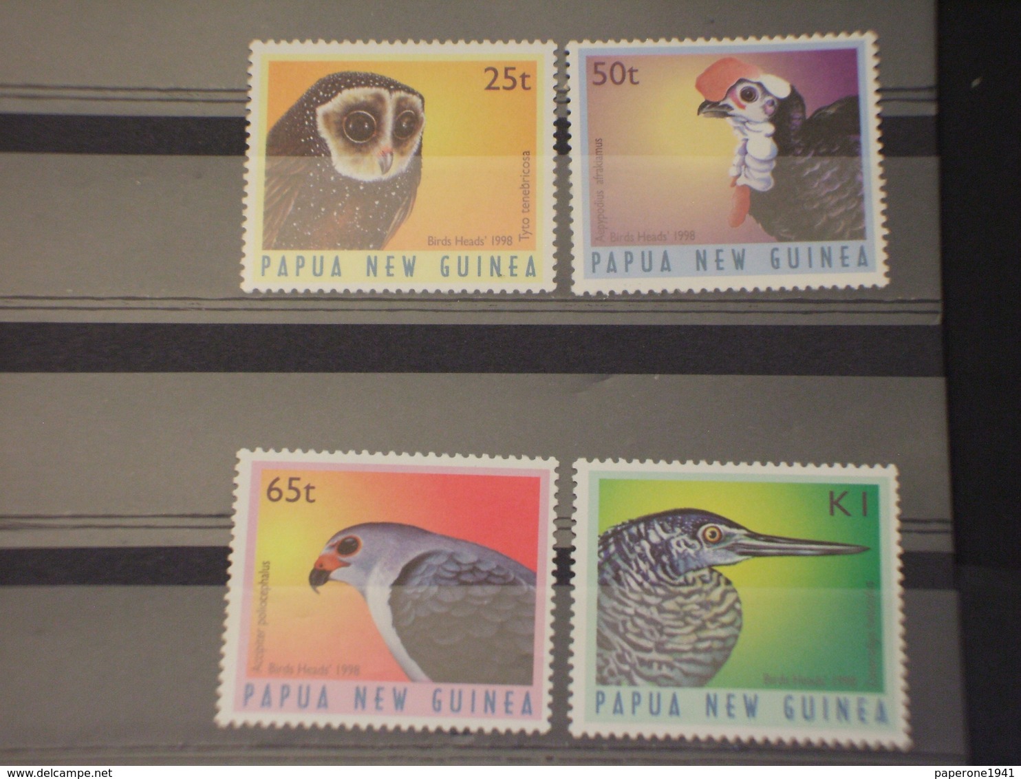 PAPUA - 1998 UCCELLI 4 VALORI - NUOVI(++) - Papúa Nueva Guinea