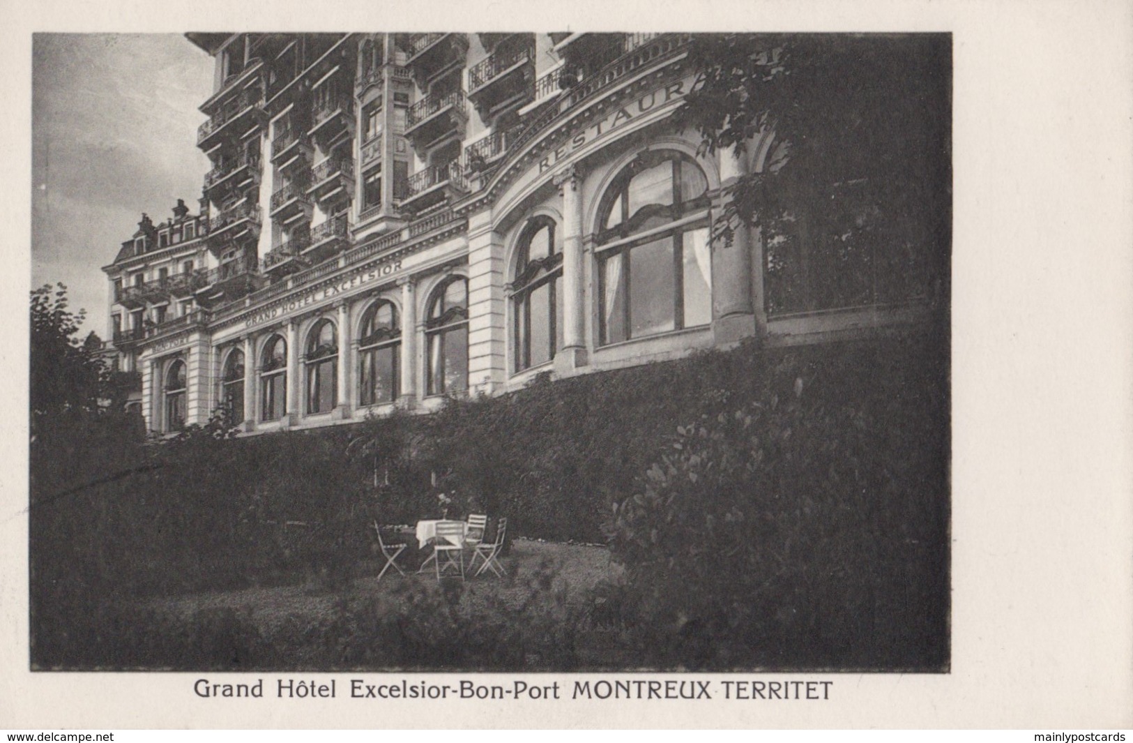 AQ55 Grand Hotel Excelsior Bon Port, Montreux Territet (2) - Montreux