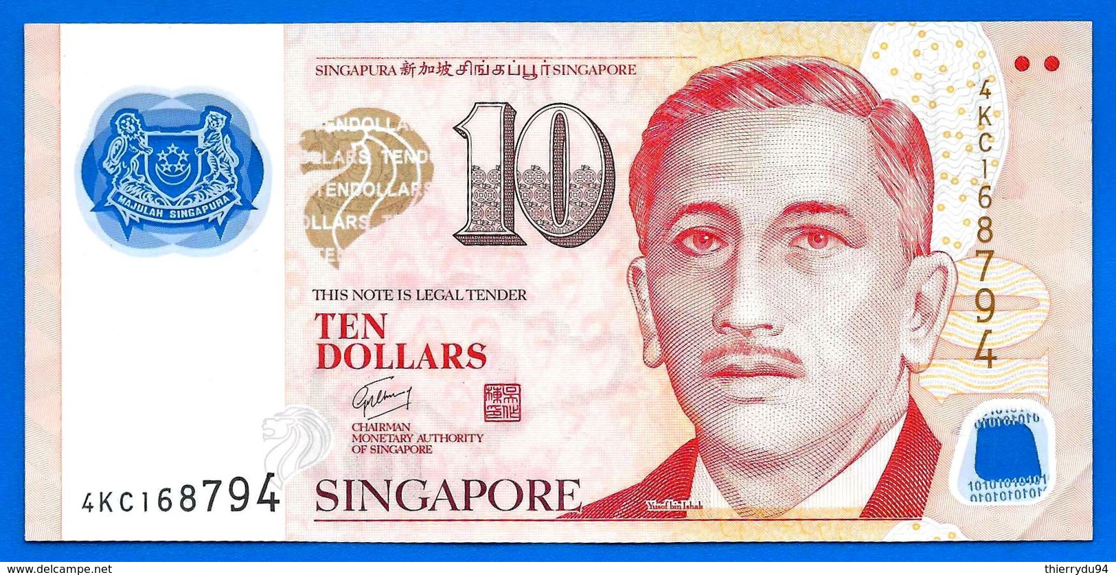 Singapour 10 Dollars 2005 Sport Polymere Polymer Singapore Paypal Bitcoin OK - Singapore