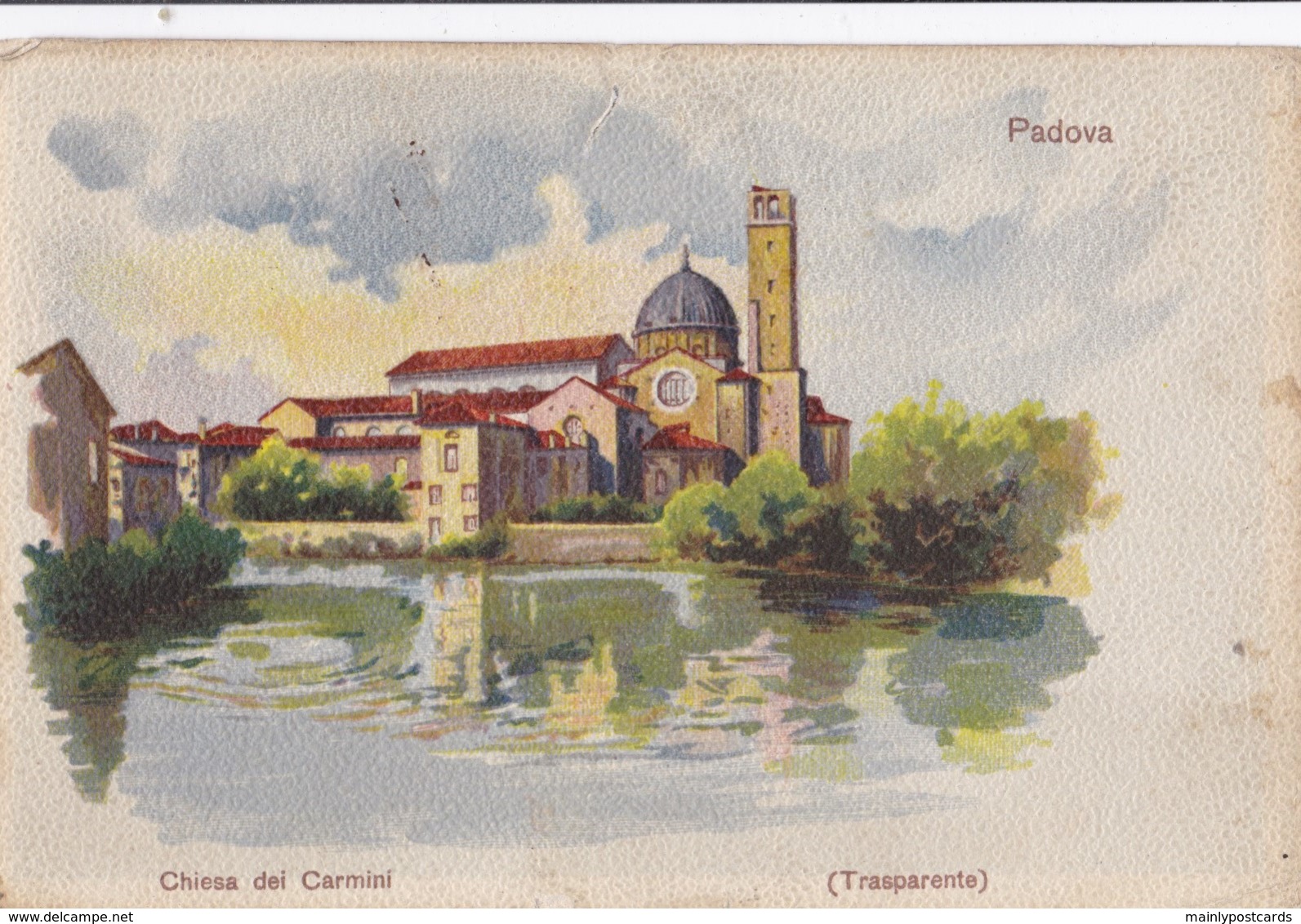 AQ57 Padova, Chiesa Del Carmini - Art Postcard, Undivided Back - Padova (Padua)