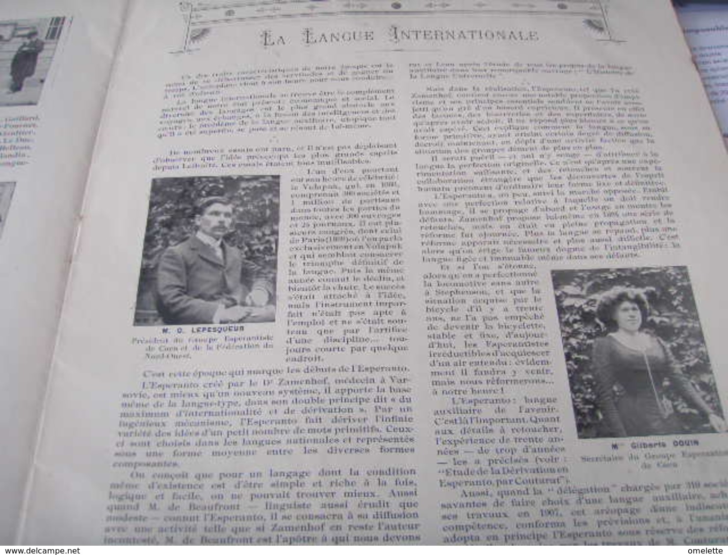 CALVADOS/CONSEIL GENERAL/ ESPERANTO /CAEN LEGION HONNEUR/COURSES LISIEUX FALAISE ISIGNY PONT L EVEQUE /CHORALE/ORBEC - 1900 - 1949