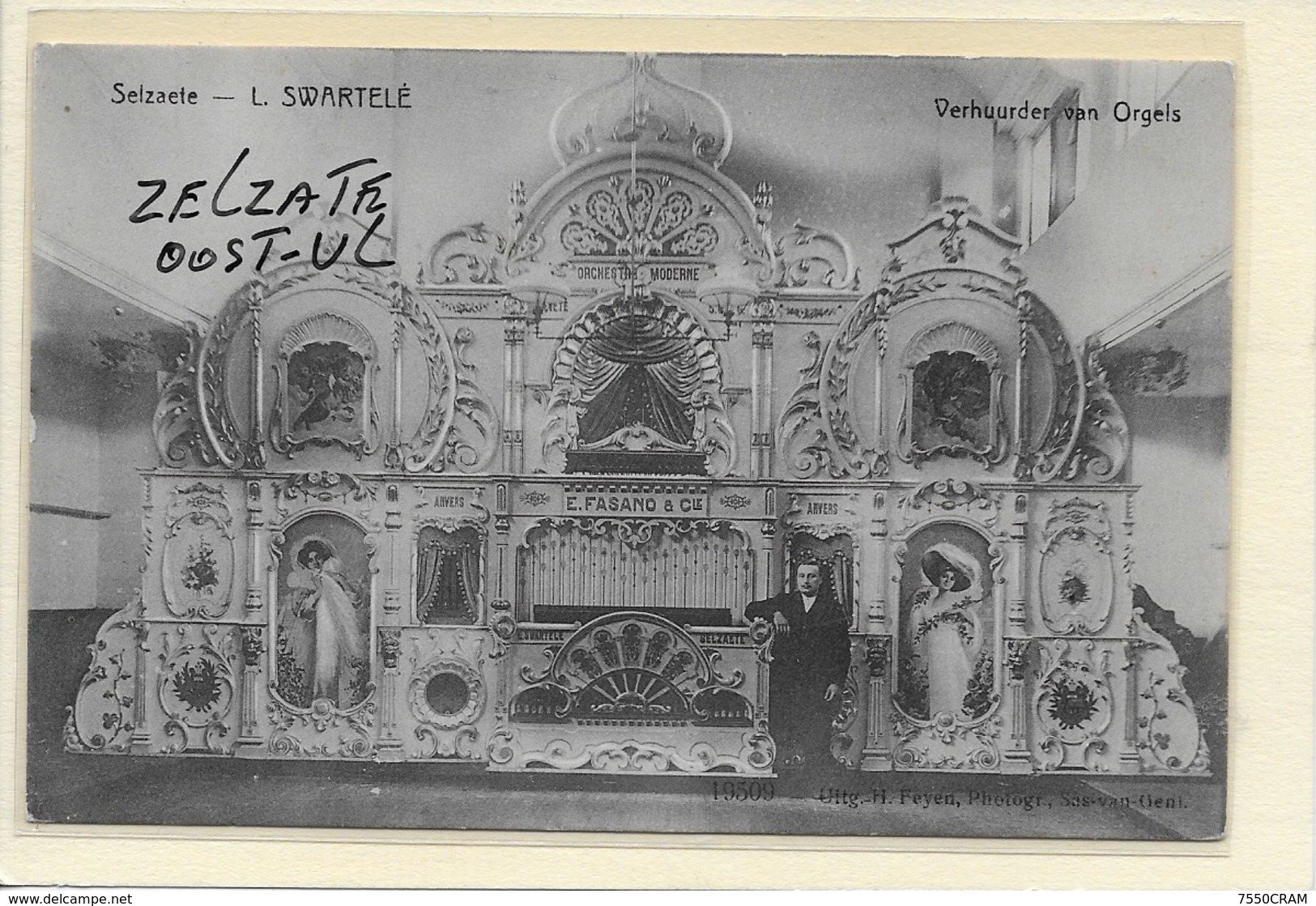 ZELZATE: L,SWARTELE -VERHUURDER VAN -ORGEL-E,FASANO-ANTWERPEN-ORGAN-ORGUE-ORGEUS-MET VOLK - Zelzate