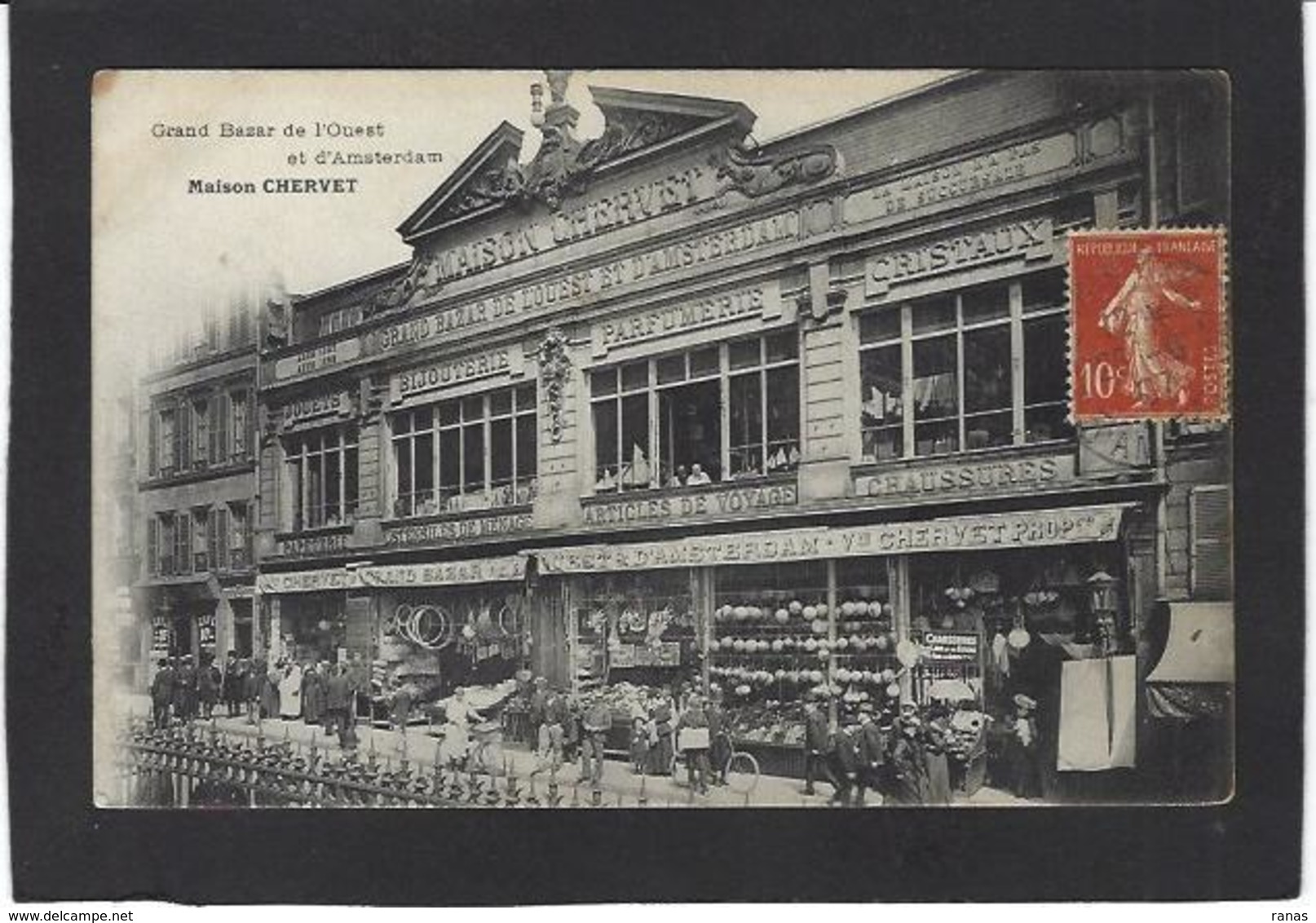 CPA Paris 75 Commerce Shop Devanture Magasin Bazar CHERVET Circulé - Non Classificati