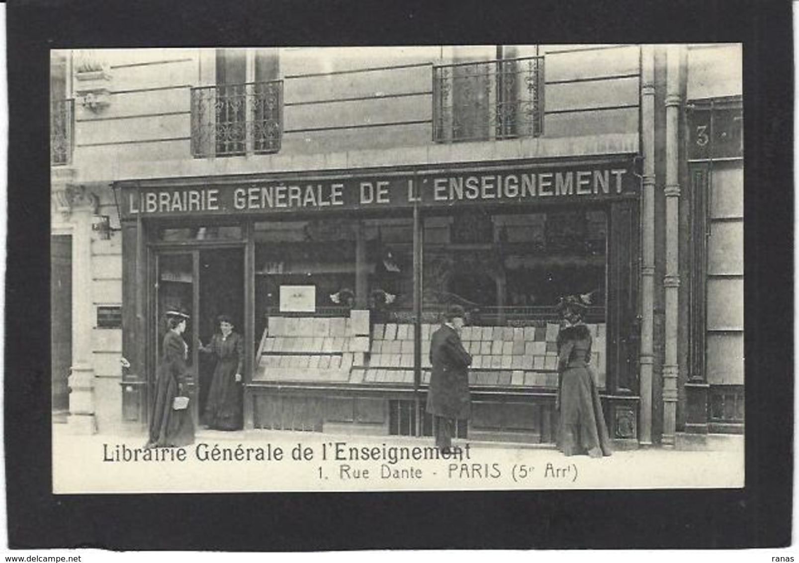 CPA Paris 75 Commerce Shop Devanture Magasin Librairie Non Circulé - Arrondissement: 05