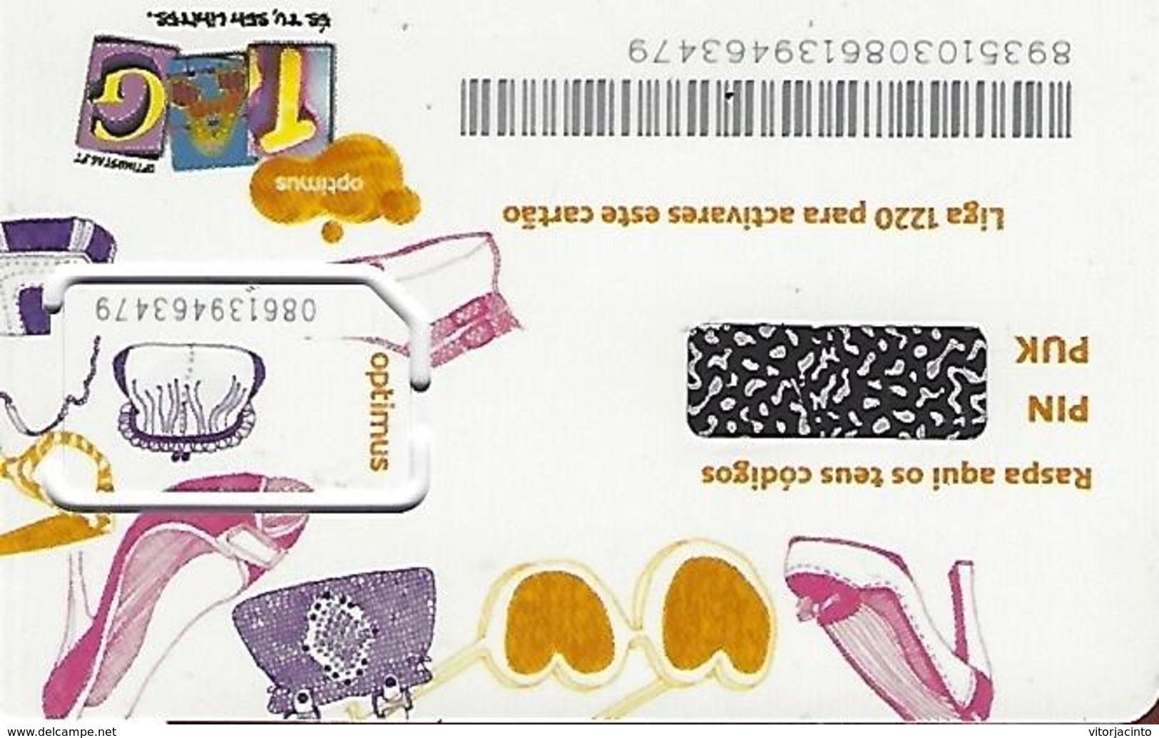 PORTUGAL - Optimus Phonecard SIM Card TAG - Not Used - Portugal