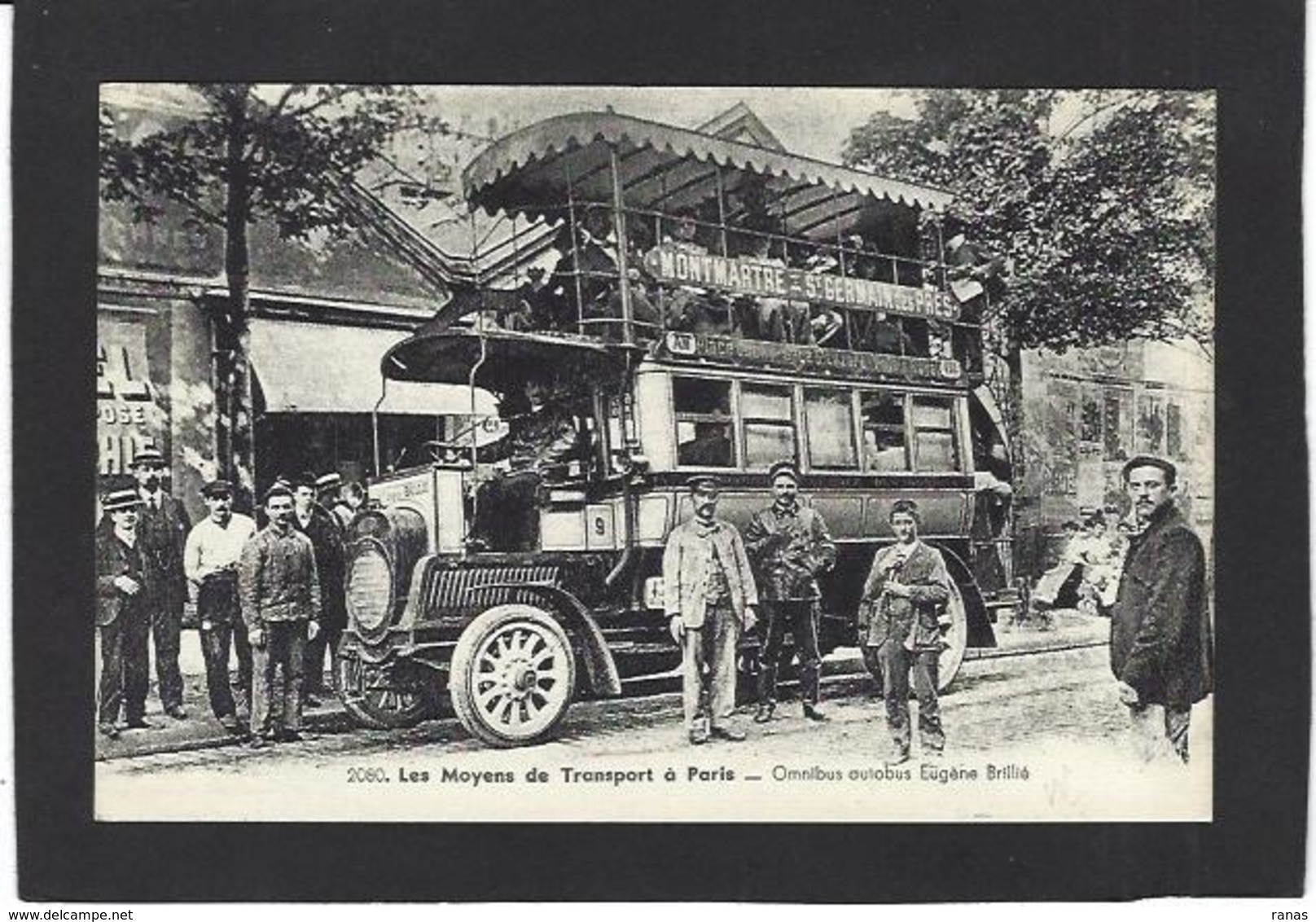 CPA Paris 75 Omnibus Eugène Brillié Montmartre Saint Germain Des Prés Non Circulé - Transporte Público