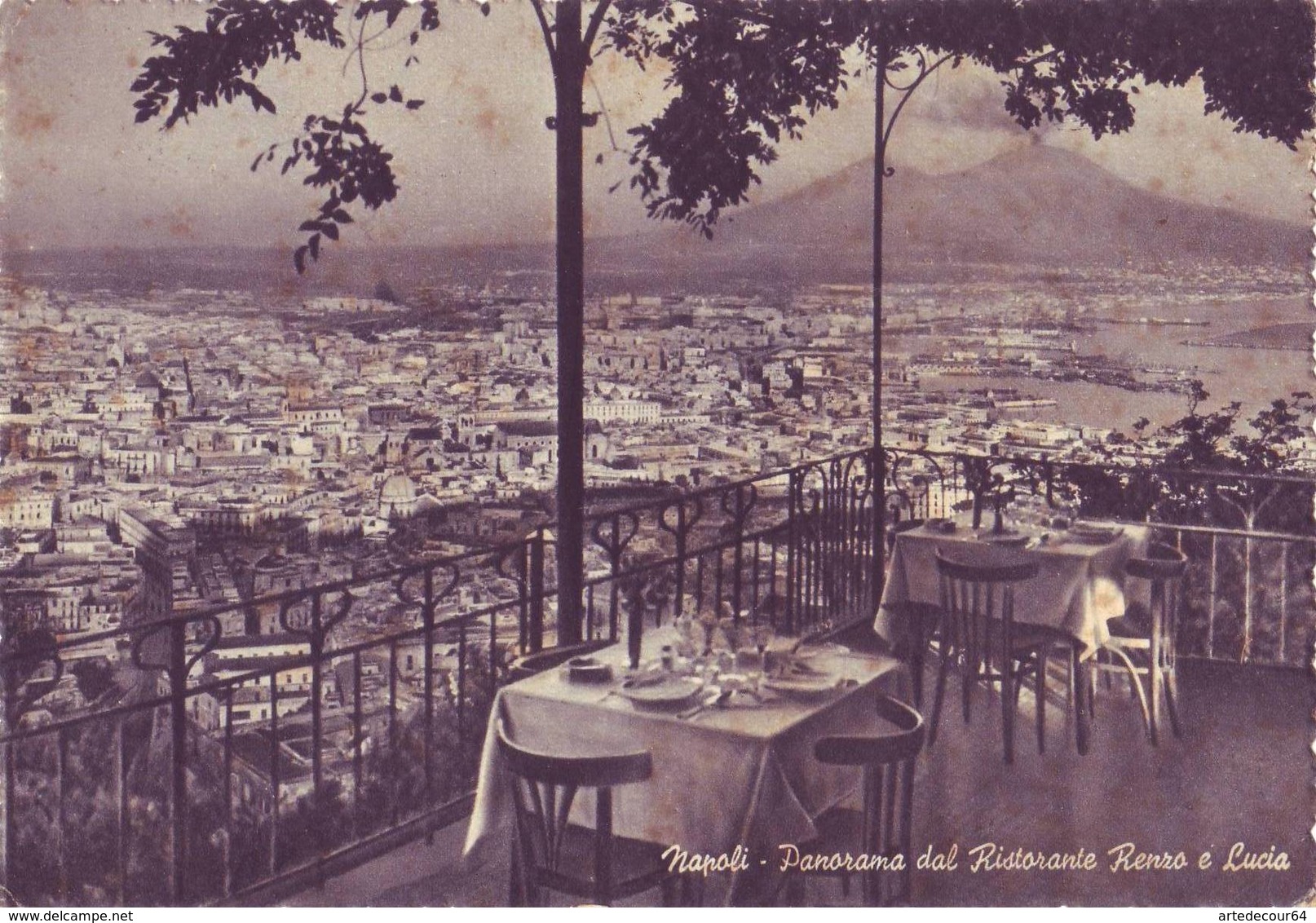 Napoli - Panorama Dal Ristorante Renzo E Lucia    - Viaggiata - Napoli (Naples)