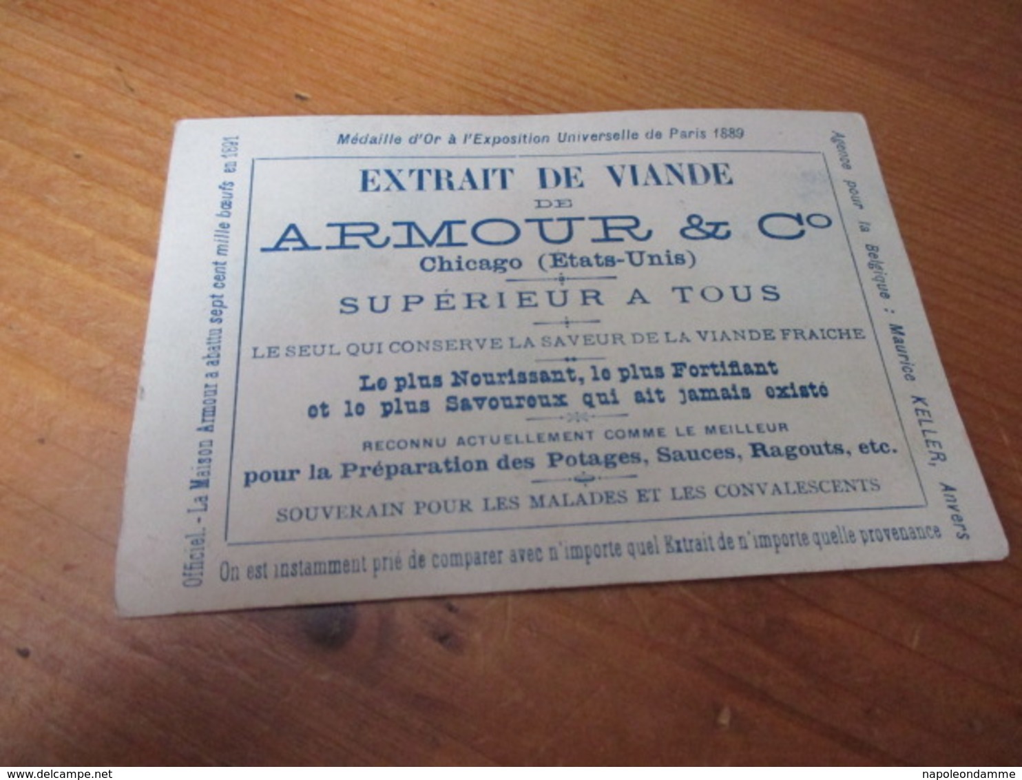 Chromo , Extrait De Viande De Armour & Co, - Autres & Non Classés