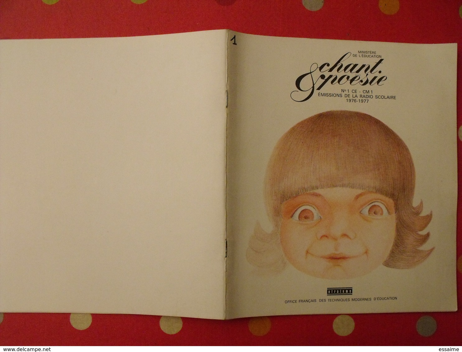 Lot De 7 Revues Chant Et Poésie. Colette Chaumet. Ofrateme. 1976-1977. Radio Scolaire - 0-6 Anni