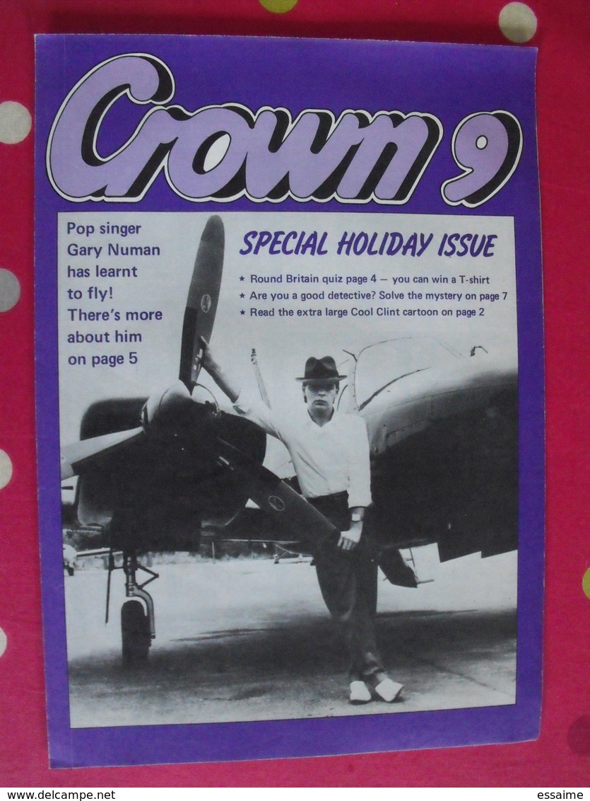 lot de 6 revues en anglais. Crown n° 3,4,5,6,7,9. 1982