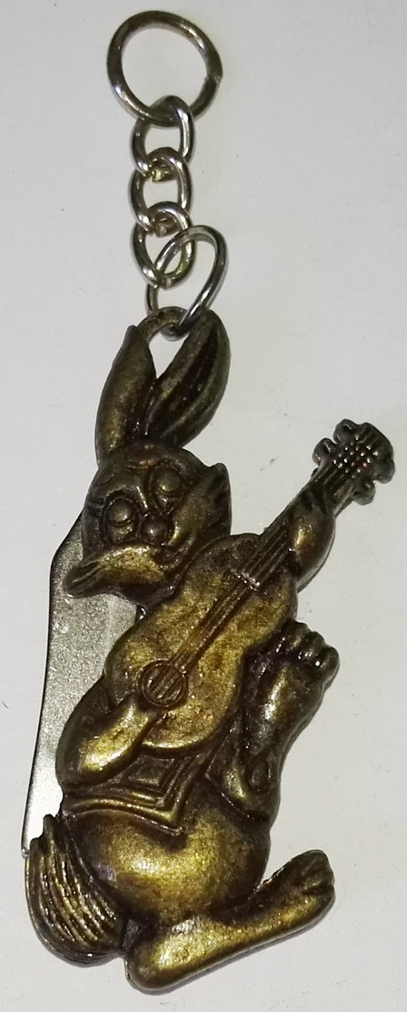 Key Chain, Porte-clés, Llavero / Lapin Avec Rasoir, Rabbit With Razor, Conejo Con Navaja - Porte-clefs