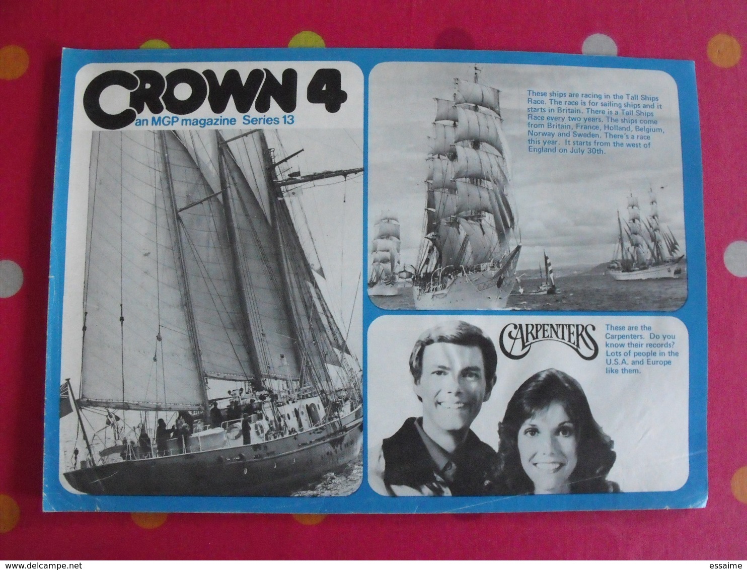 Lot De 8 Revues En Anglais. Crown . 1979 - Engelse Taal/Grammatica