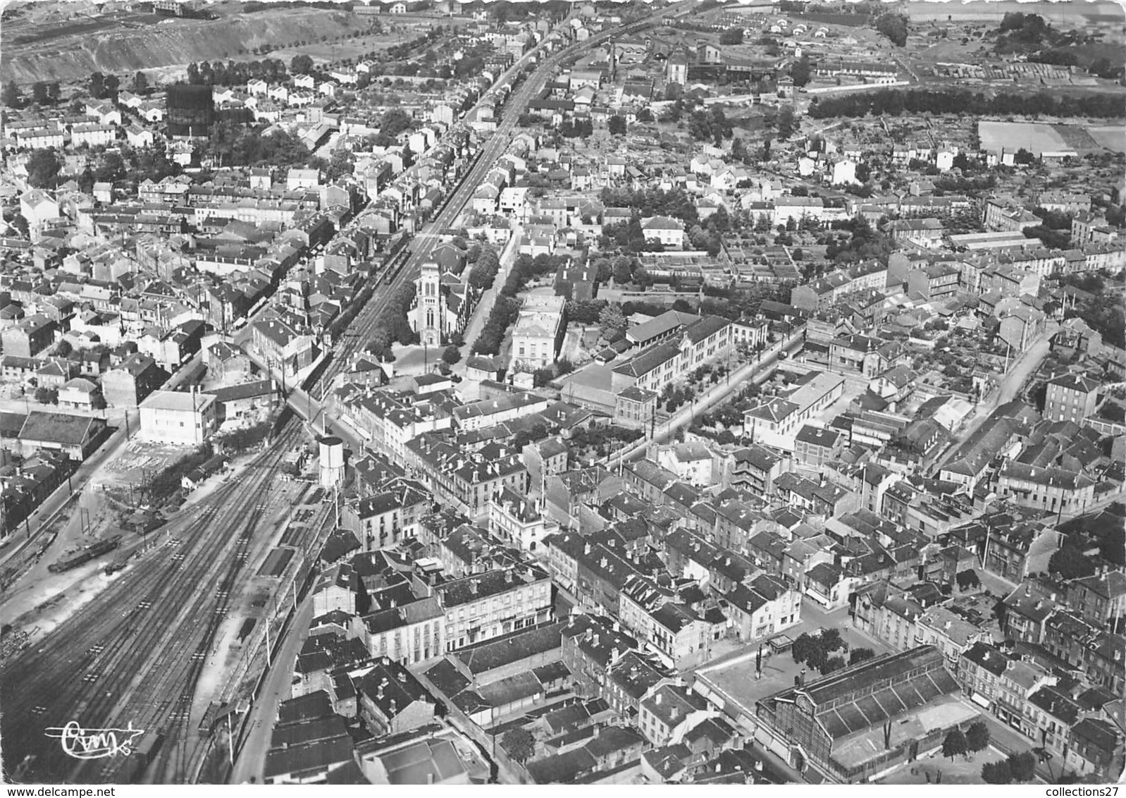 42-FIRMINY- VUE AERIENNE QUARTIER DE LA GARE - Firminy