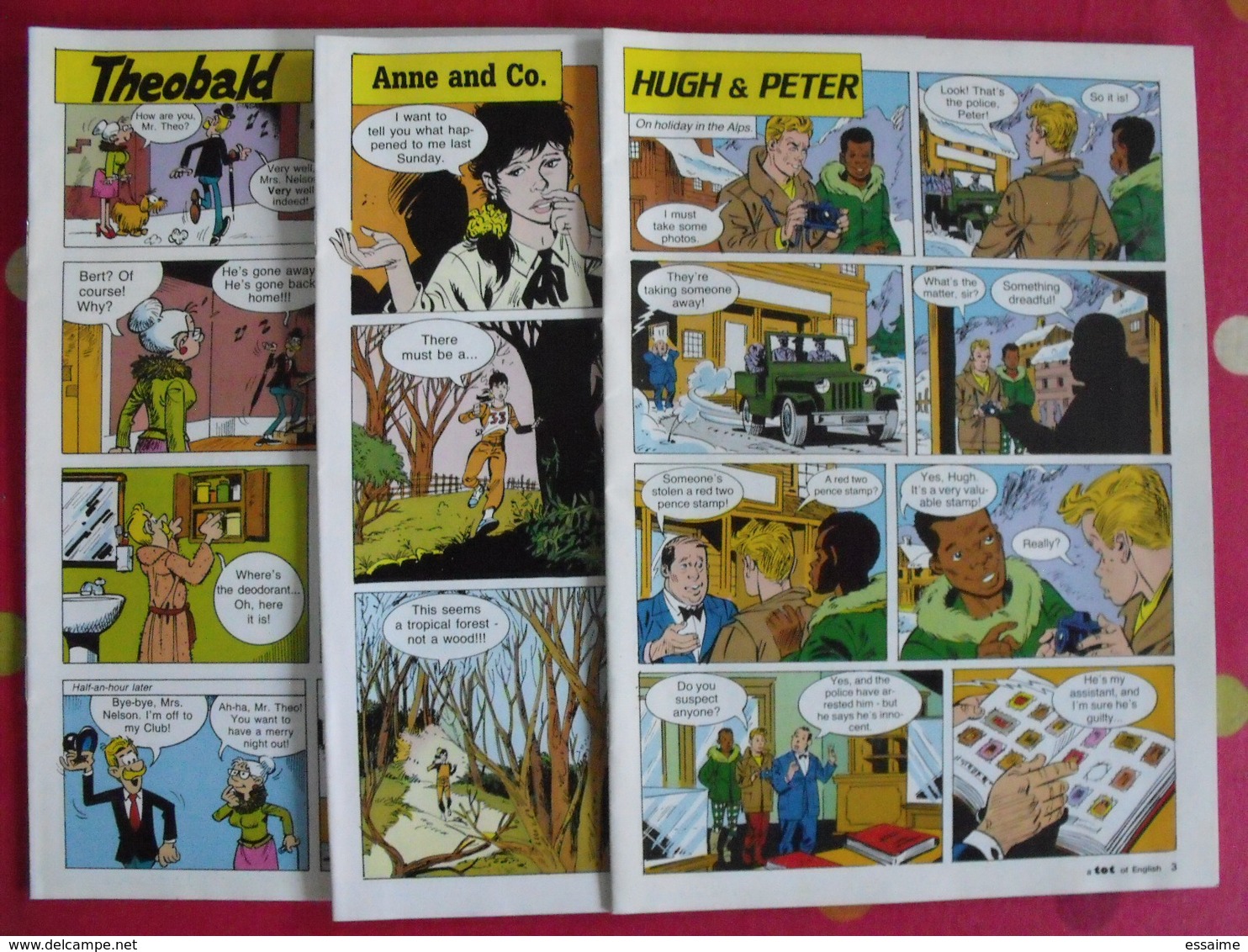 Lot De 3 Revues En Anglais. Bandes Dessinées, Jeux. Vers 1980 - Engelse Taal/Grammatica