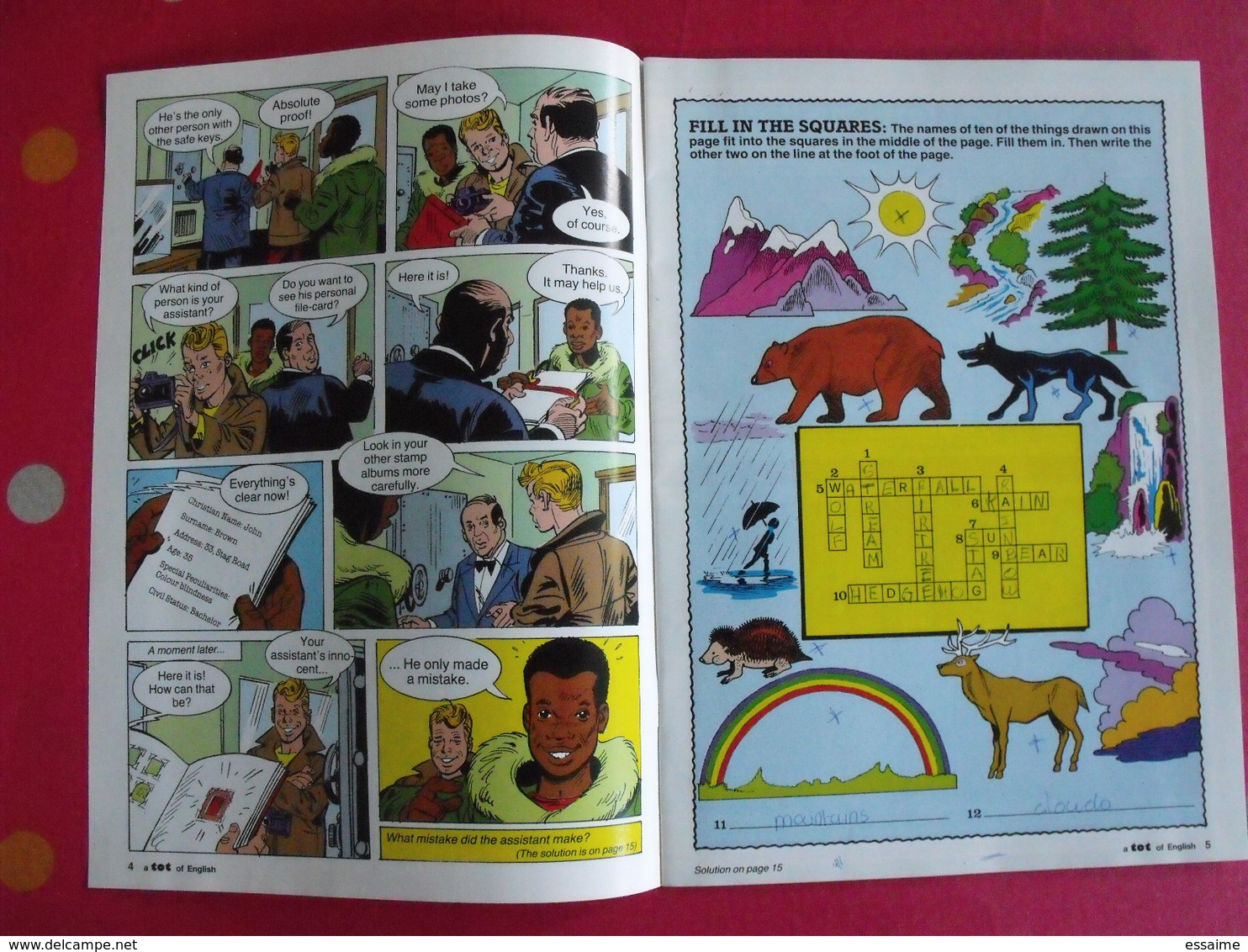 Lot De 3 Revues En Anglais. Bandes Dessinées, Jeux. Vers 1980 - Englische Grammatik