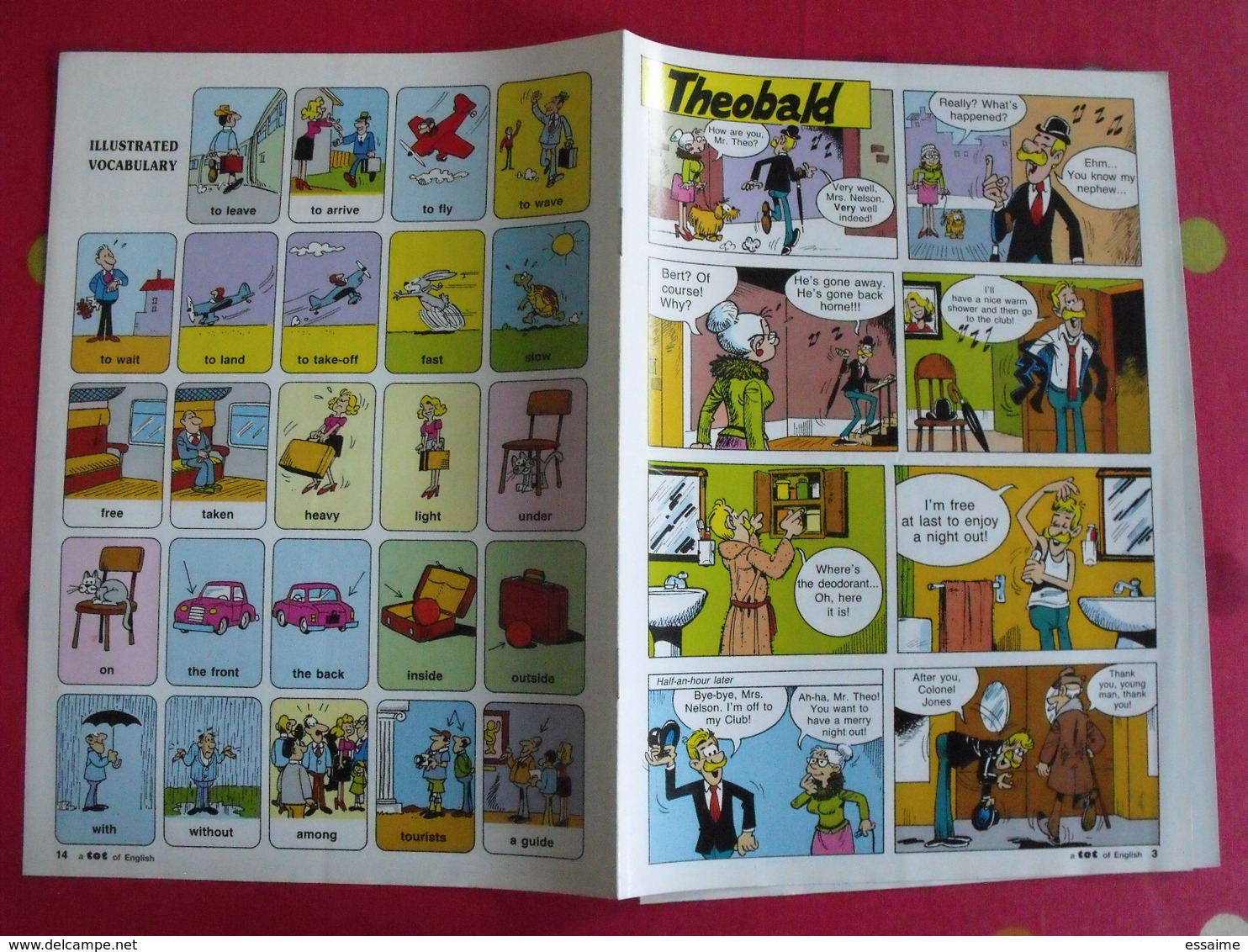 lot de 3 revues en anglais. bandes dessinées, jeux. vers 1980