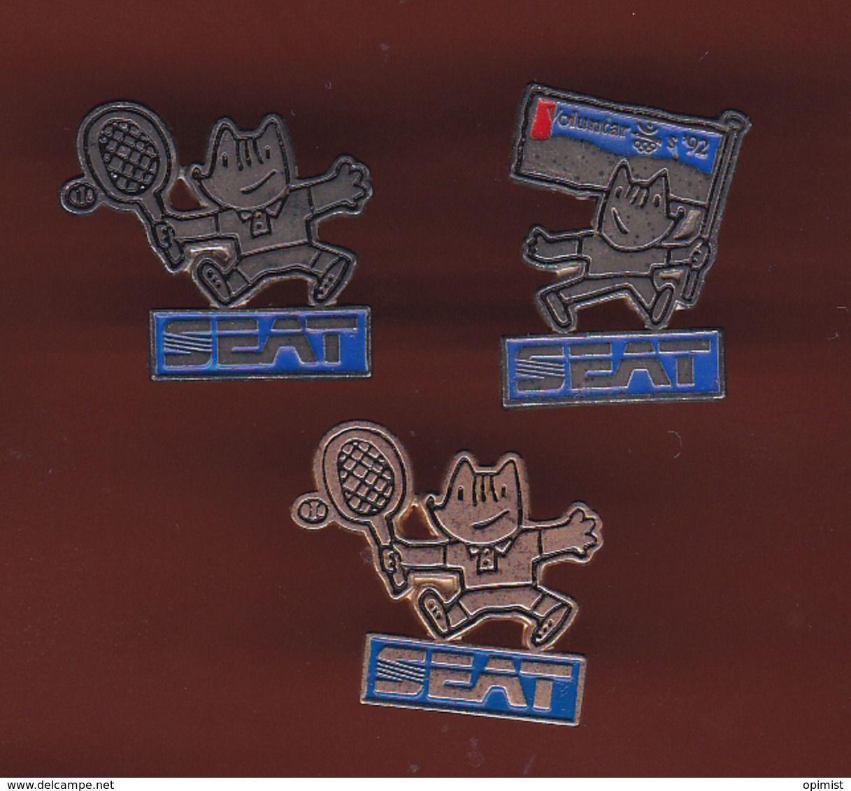 59566-lot De 3 Pin's.Seat.jeux Olympiques. - Jeux Olympiques