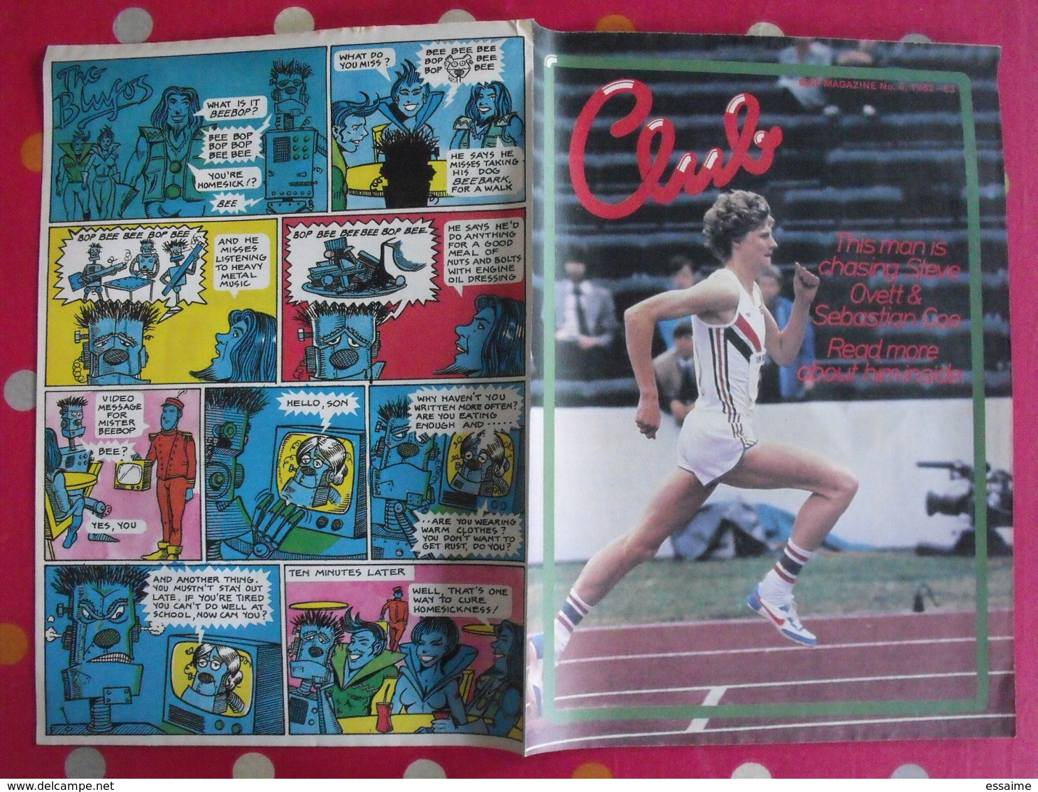 Lot De 4 Revues En Anglais. Club, Catch. Bandes Dessinées, Jeux. 1983 - Engelse Taal/Grammatica