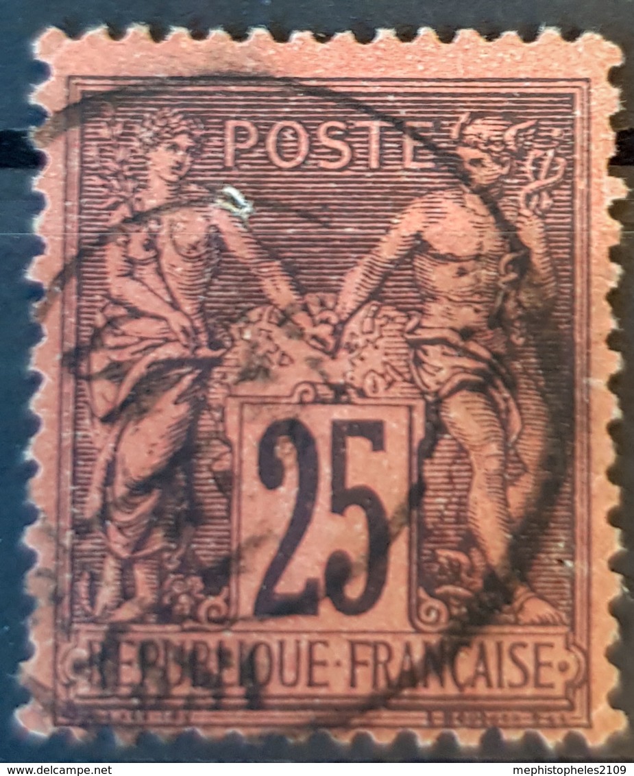 FRANCE - Canceled - YT 91 - 25c - Usati