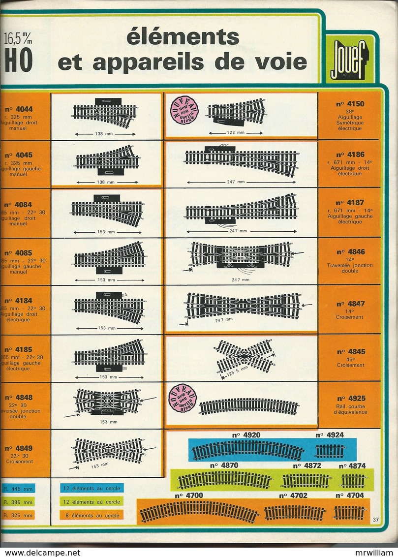 Catalogue JOUEF Collection 1974 (Trains, Accéssoires, Circuits Routiers)