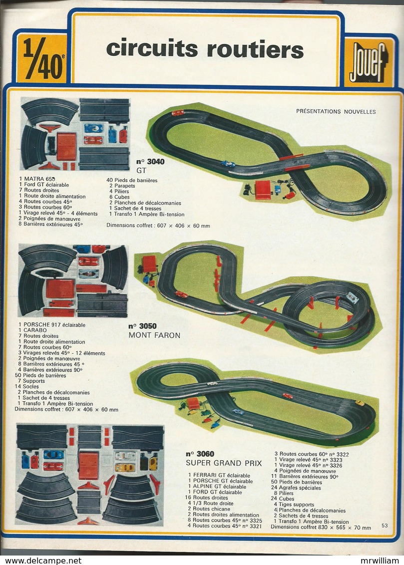 Catalogue JOUEF Collection 1974 (Trains, Accéssoires, Circuits Routiers)