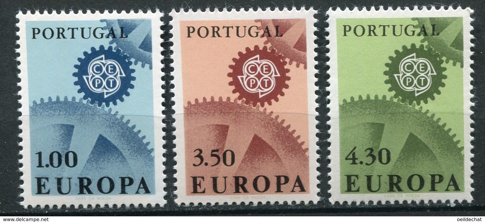 14187 PORTUGAL  N° 1007/9 **  Série  Europa  1967   TB - Neufs