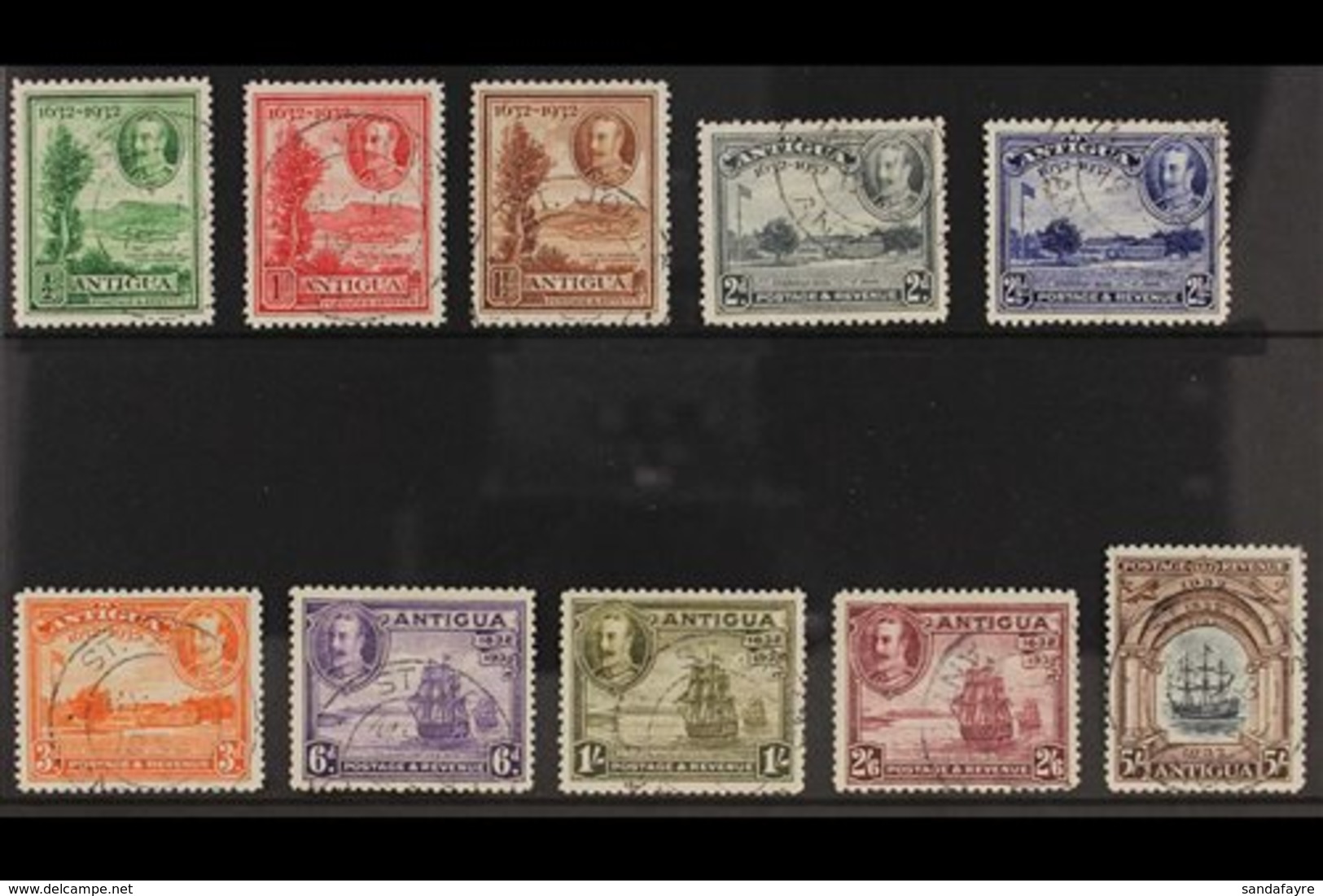 1932 Tercentenary Complete Set, SG 81/90, Very Fine Used (10 Stamps) For More Images, Please Visit Http://www.sandafayre - Other & Unclassified