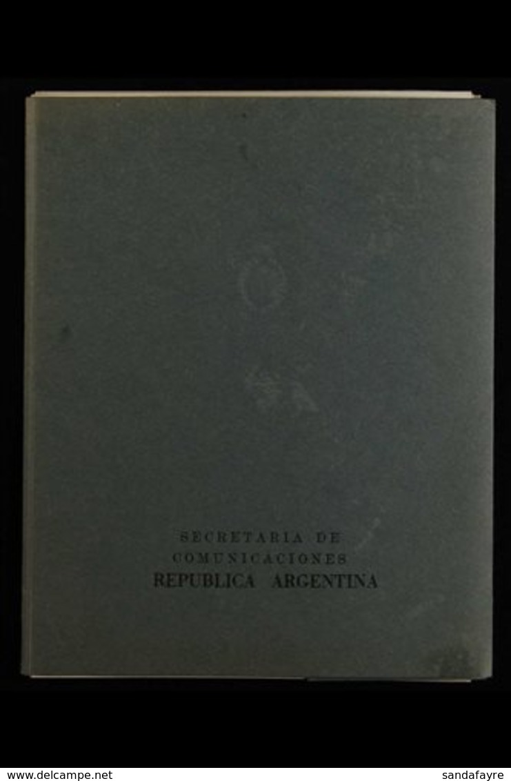 1960 SPECIAL PRESENTATION FOLDER. A Special Printed 'Secretaria De Comunicaciones Republica Argentina' Presentation Fold - Otros & Sin Clasificación