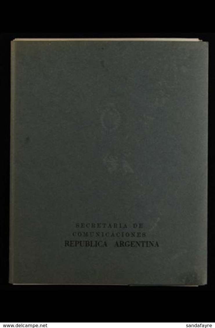 1960 SPECIAL PRESENTATION FOLDER. A Special Printed 'Secretaria De Comunicaciones Republica Argentina' Presentation Fold - Other & Unclassified