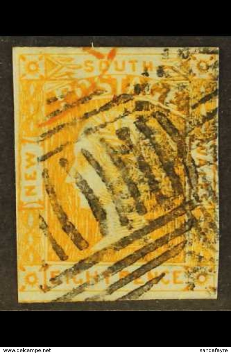 NEW SOUTH WALES 1853 8d Orange, SG 81, Four Clear To Good Margins, Neat Barred Oval Cancel. For More Images, Please Visi - Other & Unclassified