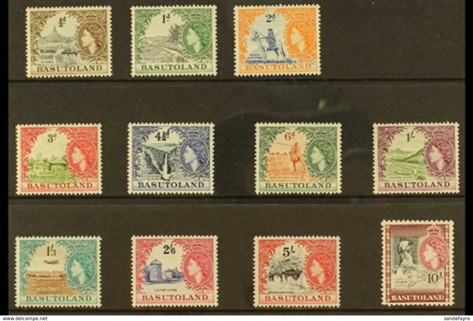 1954-58 Pictorial Definitive Complete Set, SG 43/53, Never Hinged Mint (11 Stamps) For More Images, Please Visit Http:// - Autres & Non Classés
