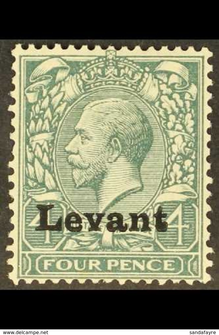 SALONICA FIELD OFFICE 1916 4d Grey Green, "Levant" Overprinted, SG S5, Fine Mint For More Images, Please Visit Http://ww - Britisch-Levant