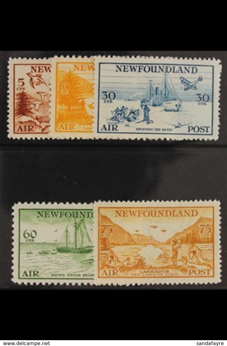 1933 "Labrador" Air Set Complete, SG 230/4, Very Fine Mint. (5 Stamps) For More Images, Please Visit Http://www.sandafay - Otros & Sin Clasificación