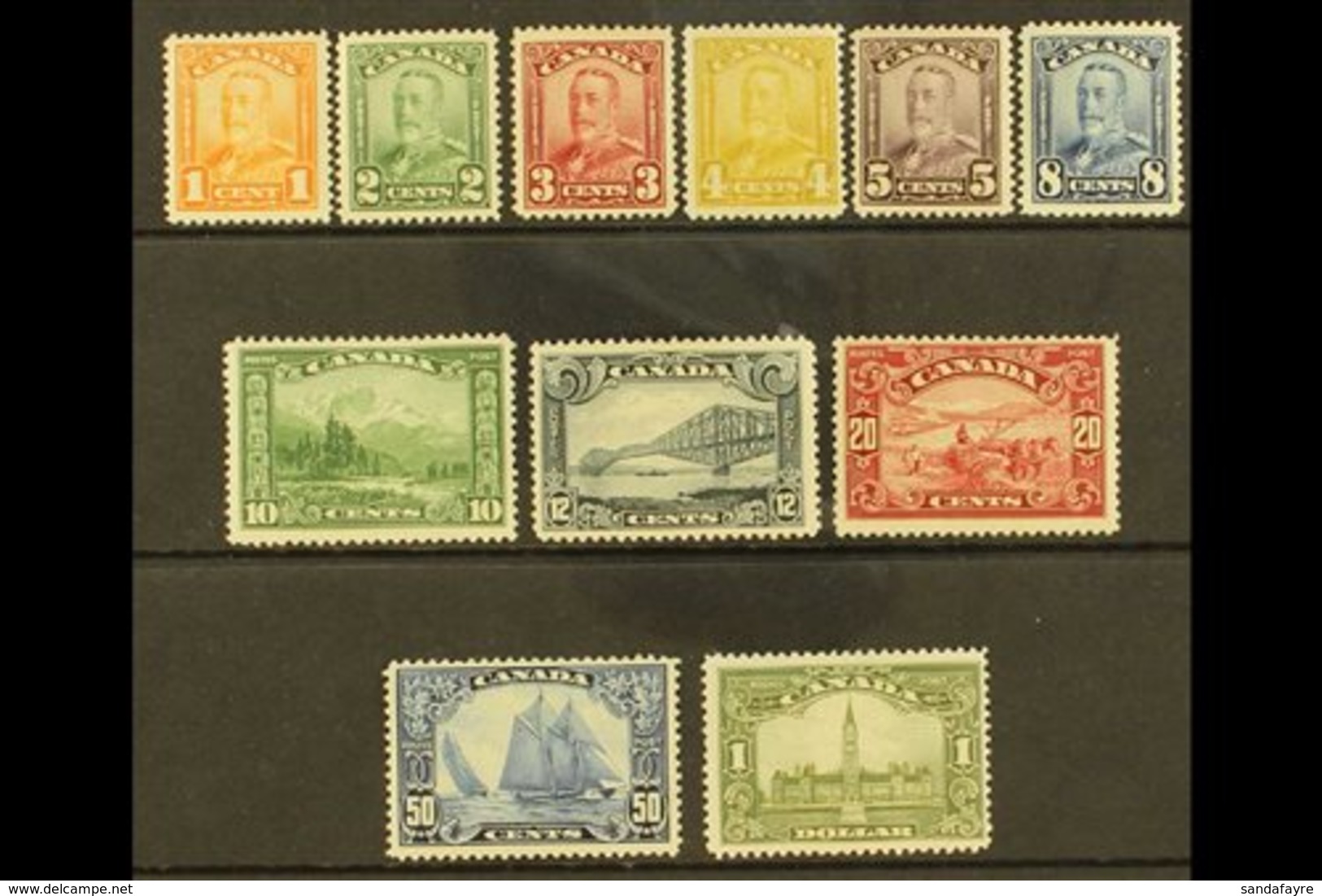 1928-29 "Scroll" Pictorials Complete Set, SG 275/285, Fine Mint, Generally Well Centred. (11 Stamps) For More Images, Pl - Other & Unclassified