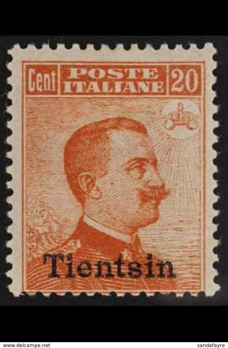 ITALIAN POST OFFICES TIENTSIN 1917-18 20c Orange, SG 38, Very Fine Mint. For More Images, Please Visit Http://www.sandaf - Sonstige & Ohne Zuordnung