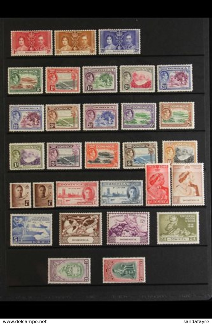 1937-51 COMPLETE MINT COLLECTION. A Complete, Very Fine Mint Collection From The 1937 Coronation To The 1951 New Constit - Dominique (...-1978)